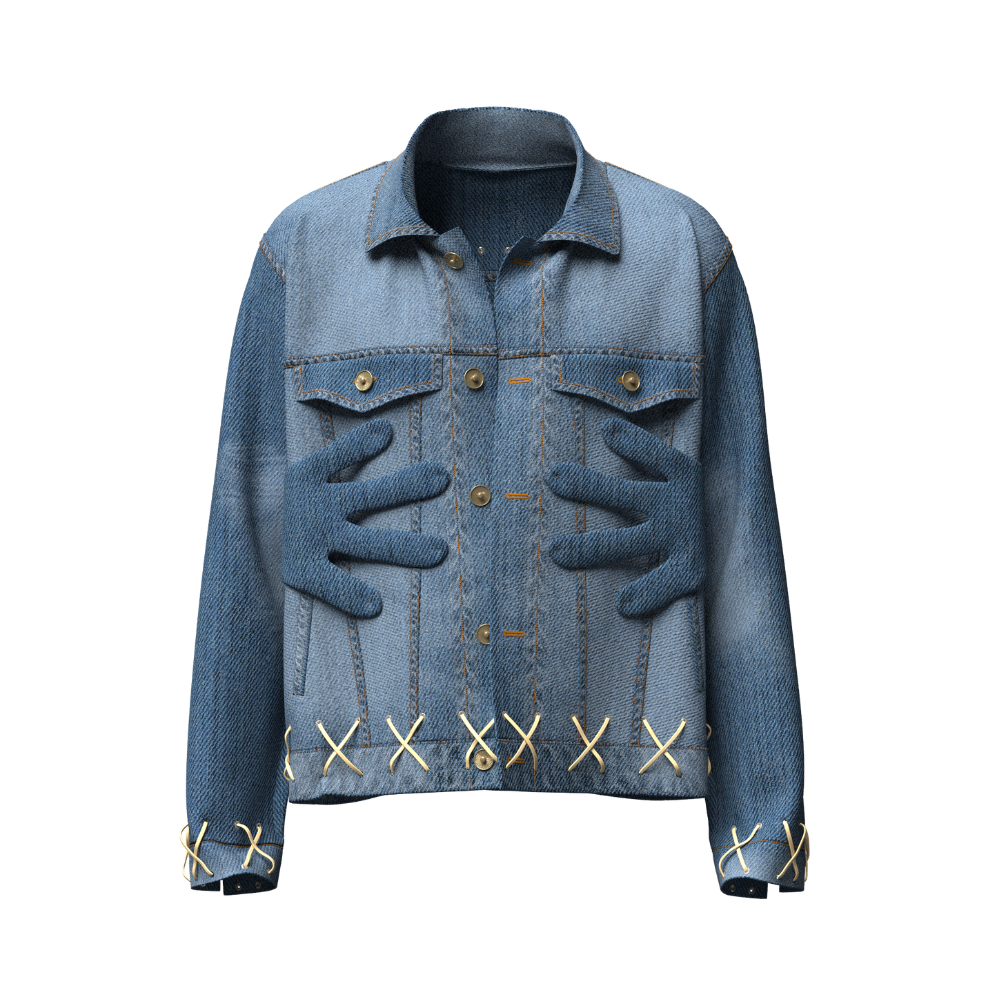 Rinsed Cowboy “Self Care” Denim Jacket