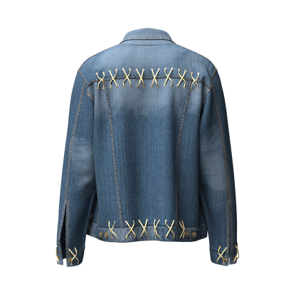 Rinsed Cowboy “Self Care” Denim Jacket